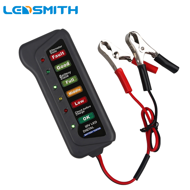 12V/24V Car Battery Tester Auto System Analyzer Automotive Alternator Cranking Check Digital Alternator Tester For Car