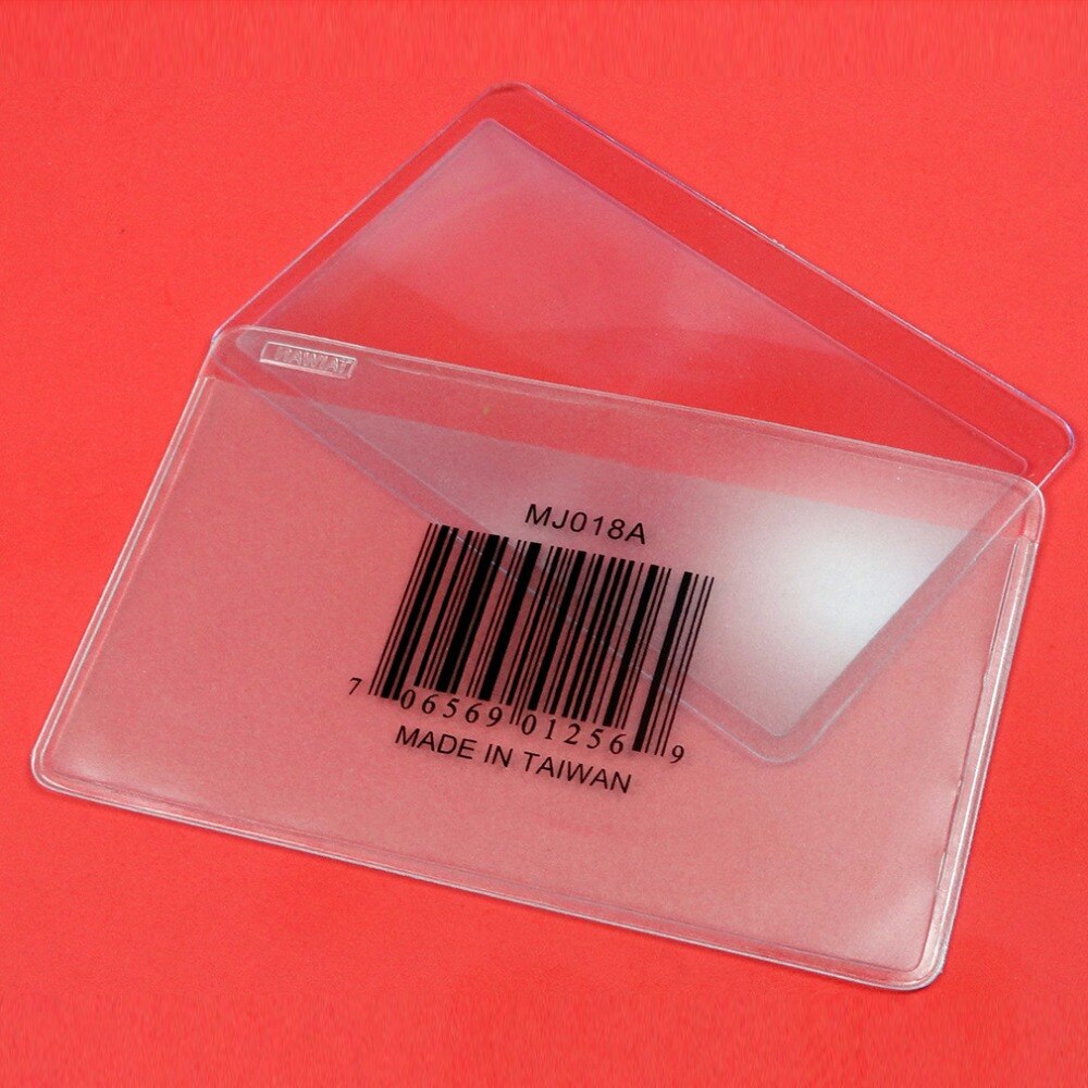 Pocket Credit Card Size Magnifier 3x Magnifying Fresnel Lens Reading
