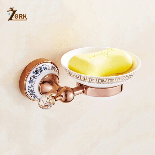 ZGRK Luxus Zauberstab Montieren Alle Kupfer Rose Gold Papier Rollen Halfter Wc Gold Papier Halfter Gewebe Kasten Schlecht Zubehör: GJQH08R