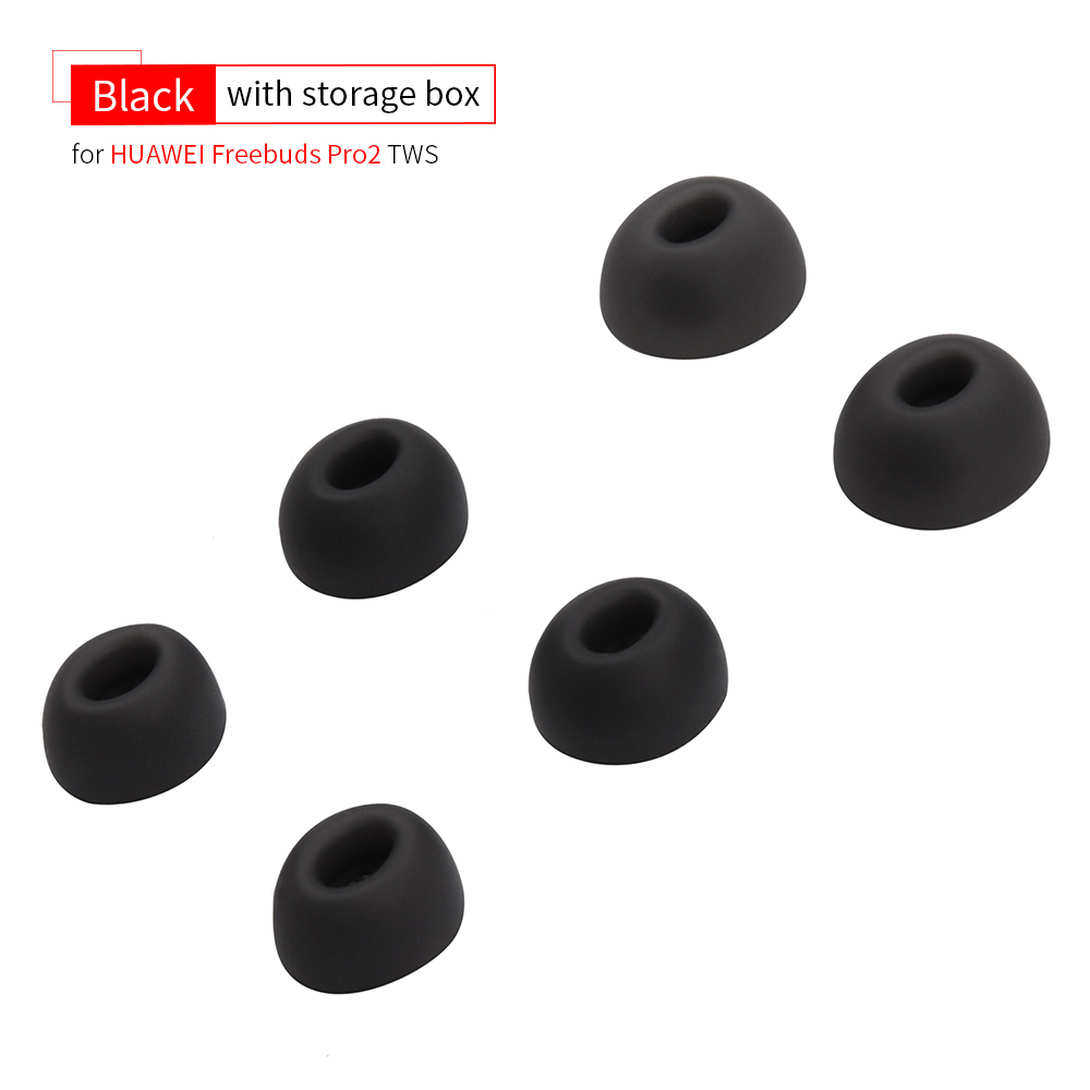 Silikon-Ohrstöpsel für Huawei Freebuds 6i Eartips Freebuds Pro 2/3 Ture Wireless Earbuds Tips Anti-Rutsch-Staubfilter TWS-Ohrstöpsel: l / Black