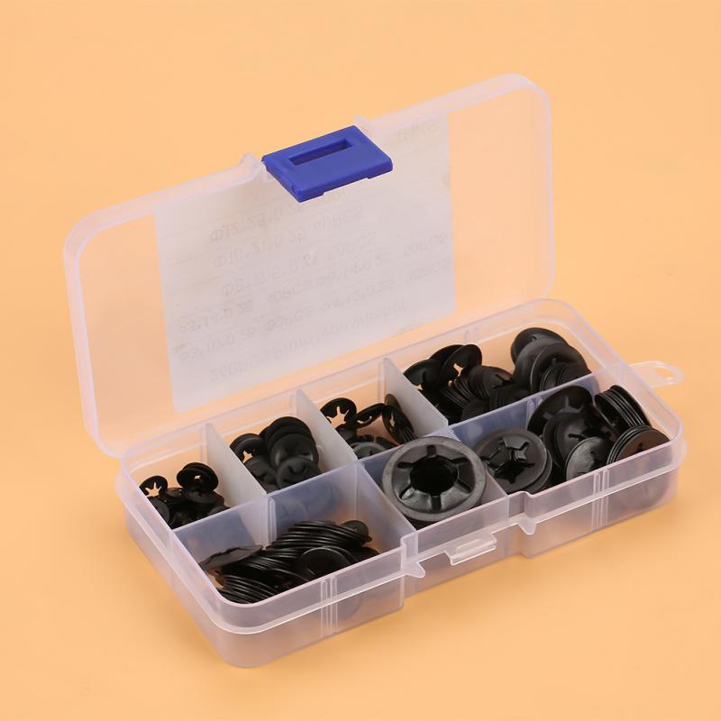 260pcs Manganese Steel Push On Washer Retaining Lock Washers Set 3/4/5/6/8/10/12mm Hardware Tools discount