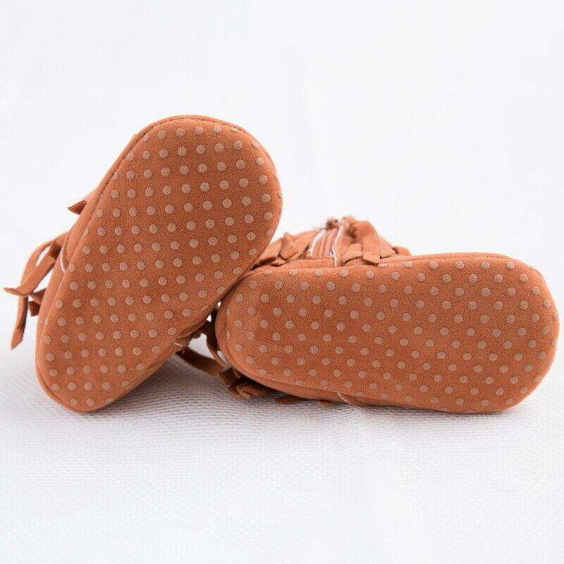 Pasgeboren Baby Baby Meisje Zachte Zool Laarzen Kwasten Mocassins Crib Schoenen Schattige Baby Meisje Schoenen