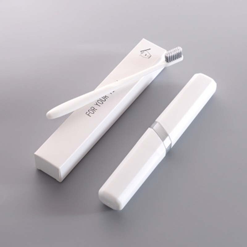 Protect Toothbrush Tube Cover case Household Travel Portable Dustproof Toothbrush Cover Box with Toothbrush Travel Camping 1set