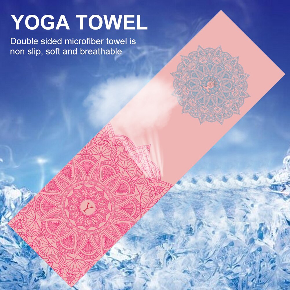 Draagbare Wasbaar Yoga Mat Handdoek Pilates Anti-Slip Yoga Deken Zachte Zweet Absorptie Sport Fitness Yoga Mat Cover Quick-Drogen