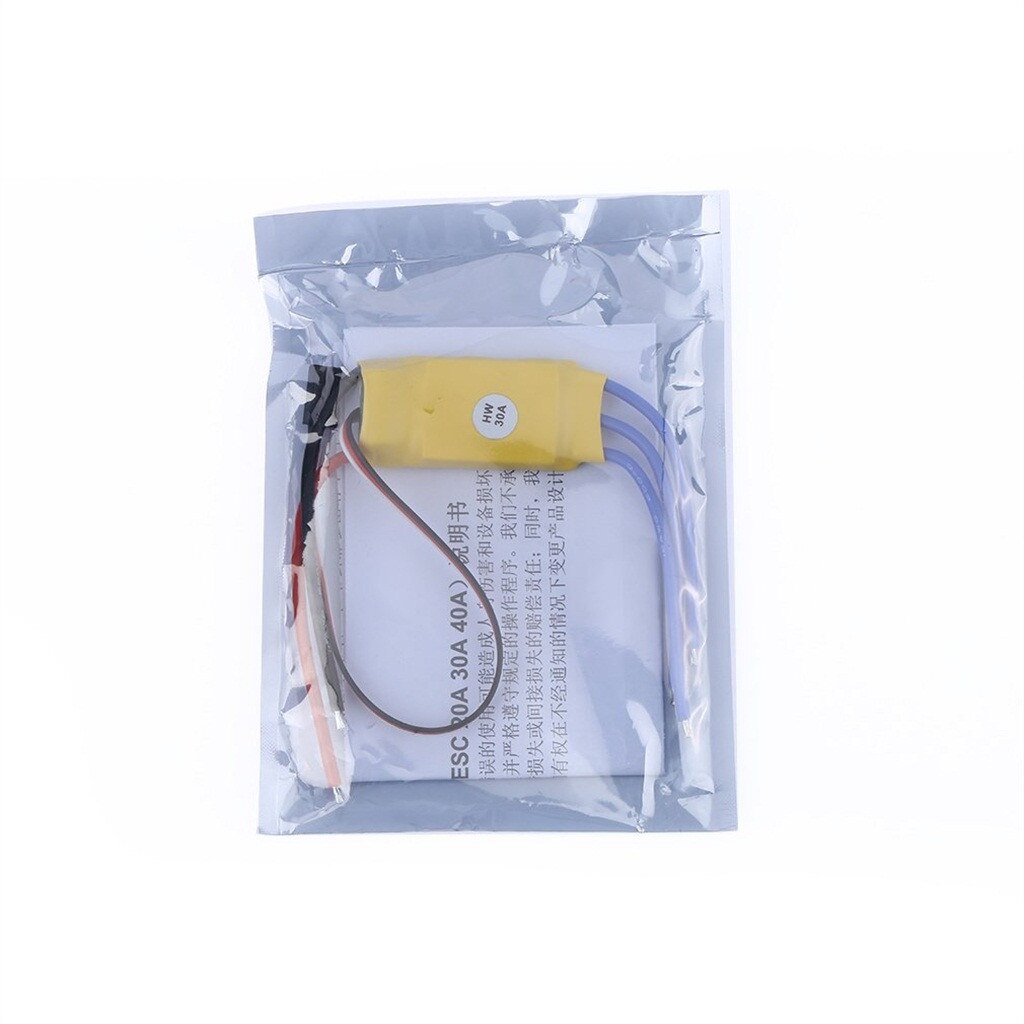 30A Brushless Motor Speed Controller RC BEC ESC T-rex 450 V2 for Helicopter Boat 57mm x 25mm x 8mm 906#2