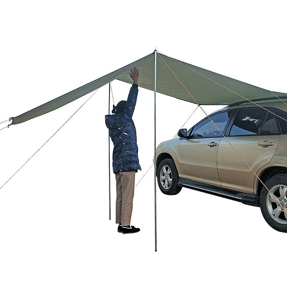 Auto Luifel Tent Dak Top Voor Suv Auto Outdoor Camping Reizen Strand Zonnescherm 210D Oxford Sunproof Regendicht Luifel