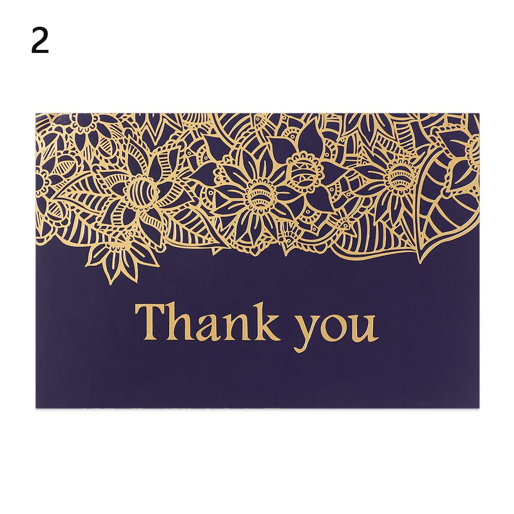 5pcs Gold Embossed Thank You Cards Blank Note Cards with Envelopes Letter Greeting Cards Perfect Business Wedding Cards Gra: 2