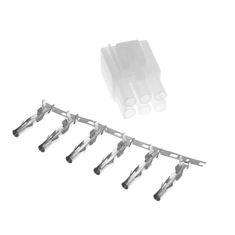 ALLOYSEED External 6p 6pin Power Supply Cable Plug Connectors for Hytera MD600 MD610 TM80 YAESU FT-857D/FT-897D/ Icom IC-725A