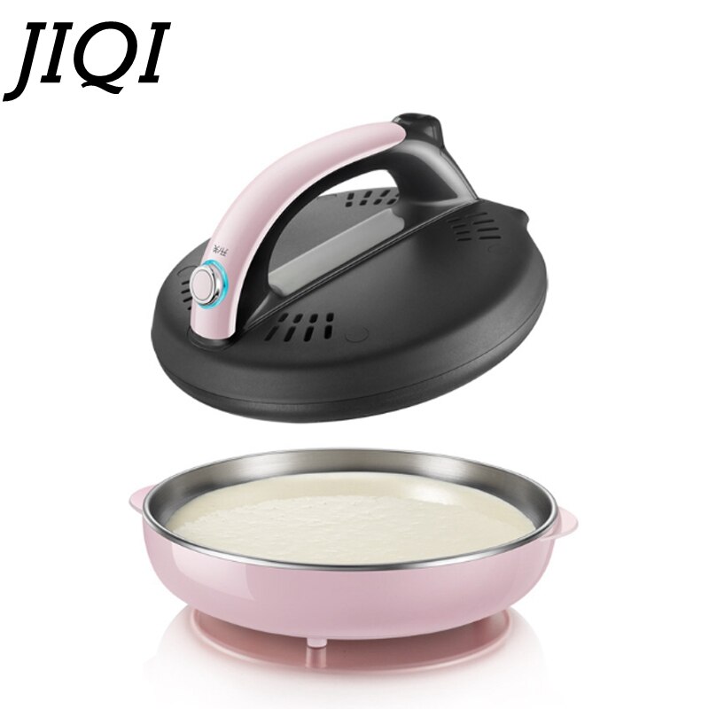 JIQI Automatic crepe maker non-stick pizza pancake machine household cooking kitchen application spring roll electric baking pan