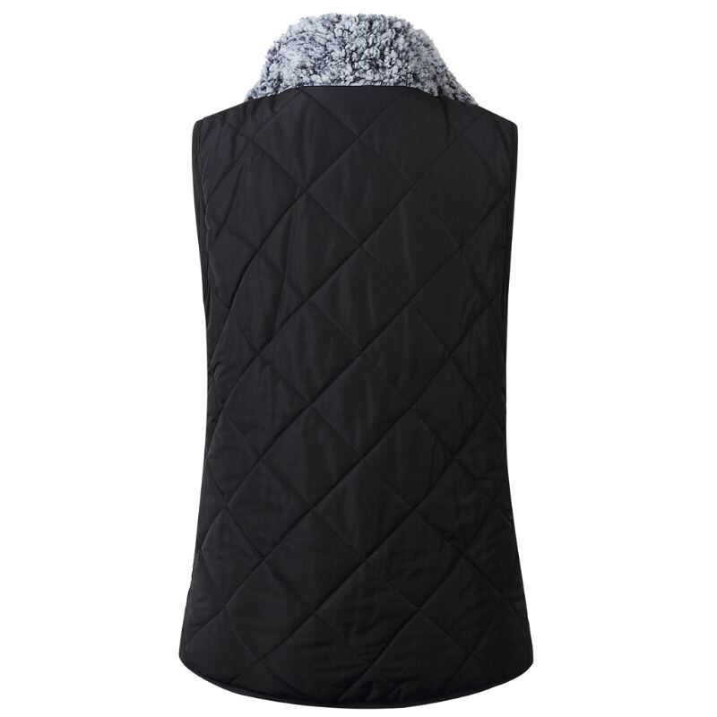 Vrouwen Mouwloze Fleece Jacket Winter Vest Vrouwelijke Slanke Omkeerbaar Vest Winddicht Warm Vest