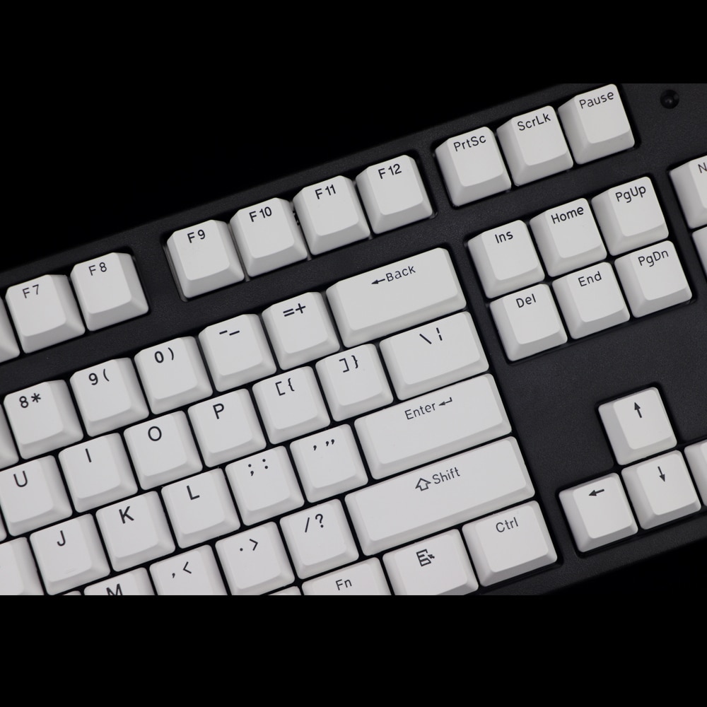 Double shot PBT keycap 108 key ANSI layout OEM Profile Black font Keycaps For Mechanical Gaming Keyboard MX Switches