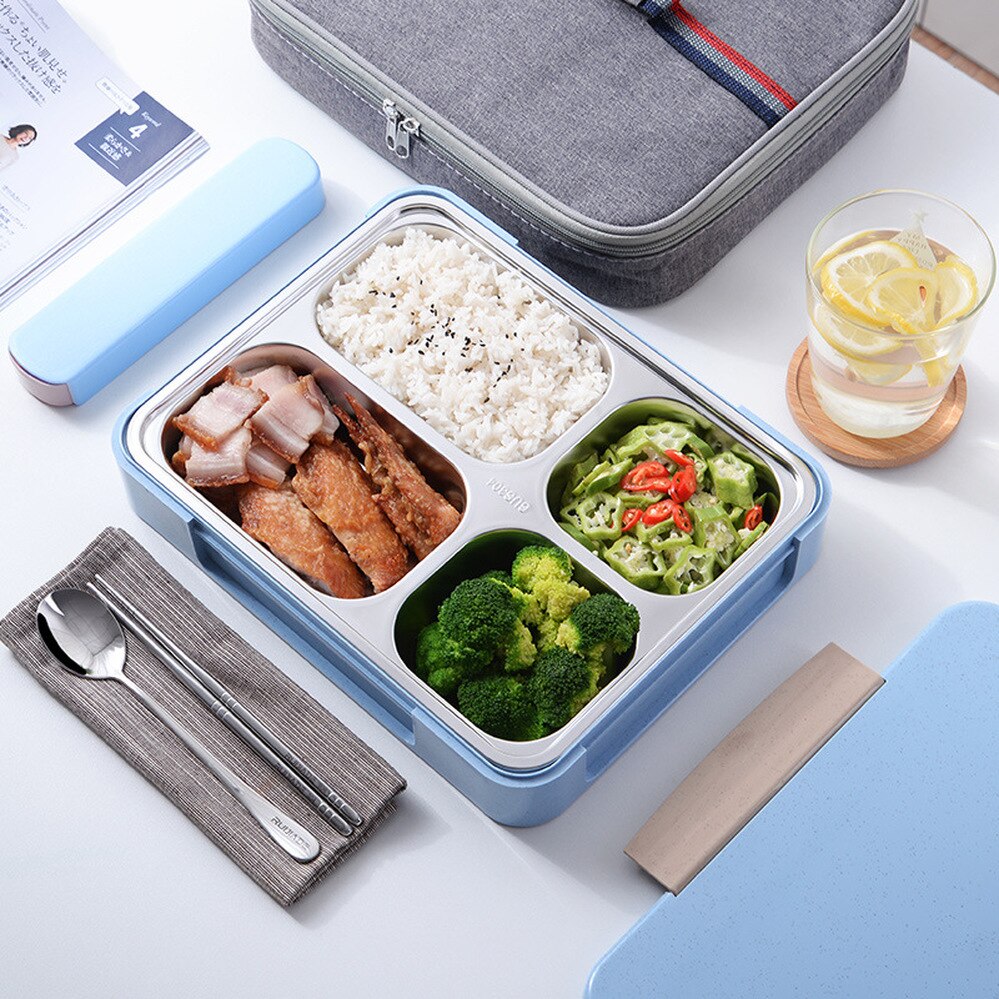 Bento Box 304 stainless steel insulated lunch box food container Capacity Office Worker Lunchbox Kids Heated Lunch Box