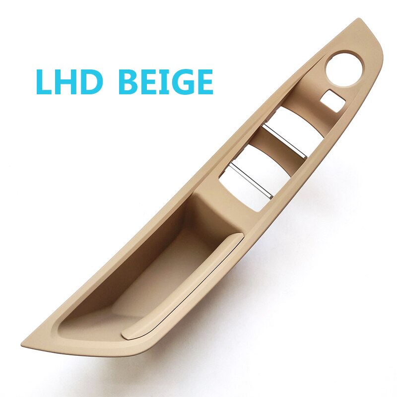 LHD RHD Interior Door Pull Handle Armrest Panel Trim No Mirror Folding Button for BMW 5 Series F10 F11 F18 520 523 525 528 530: LHD Beige