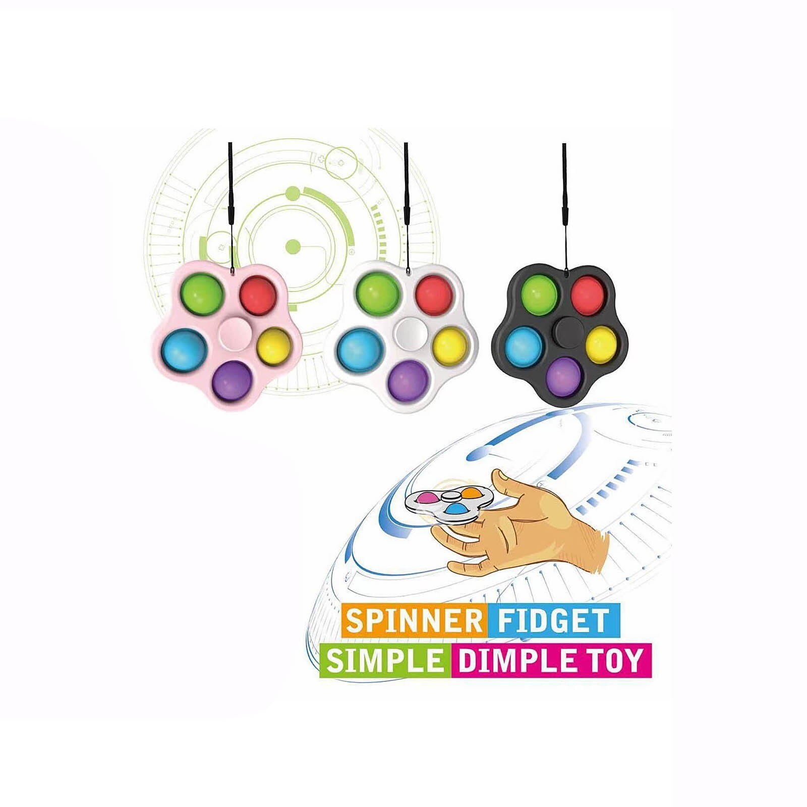 drücken Es blasiert Anti-betonen-Spielzeug Erwachsene freundlicher Zappeln Spielzeug Bunte Autismus Bedürfnisse Squishy Stressabbau Spielzeug betonen Linderung