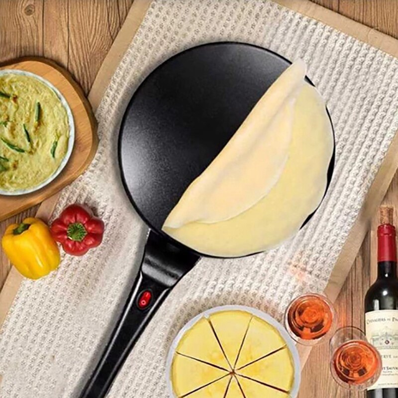 220V 800W Diy Elektrische Bakpan Thuis Lente Roll Taart Machine Laag Van Huid Automatische Mini Pannenkoek Pot cake Eu Plug