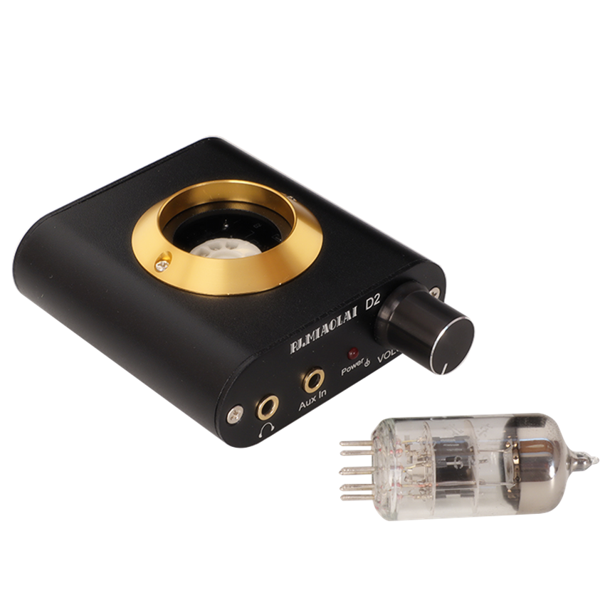 D2 Mini Vacuum Tube Headphone Amplifier Desktop Audio Preamp for Home Stereo System