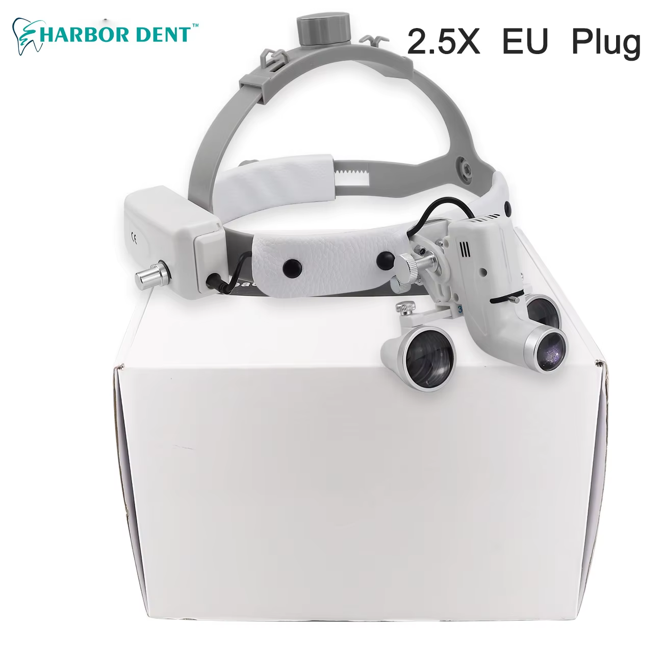 5W Dental LED Head Light Lamp For Binocular Loupes Brightness Spot Ajustable Dentist Lab Headlamp Surgical Headlight: Red