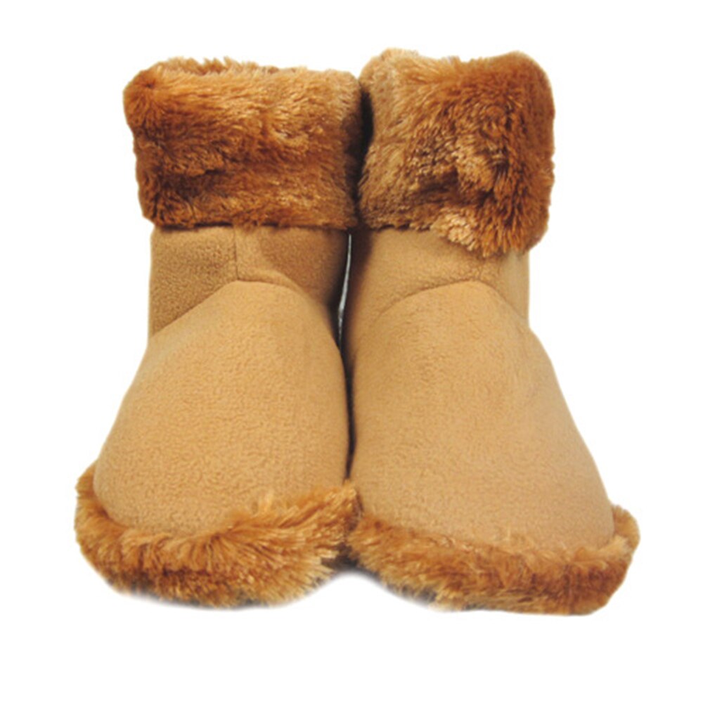 Chaussures chauffantes électriques d'hiver chauffe-pieds bottes chauffantes lavables détachables USB rechargeables pour le bureau à domicile