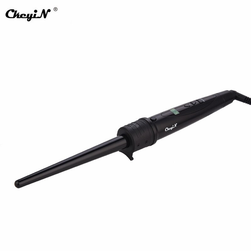 LCD Digital Perm Ceramic Hair Curler 19mm 32mm Large Waver Curly Hair Waver Roller Fast Heating Curling Iron Wand: 9-18mm