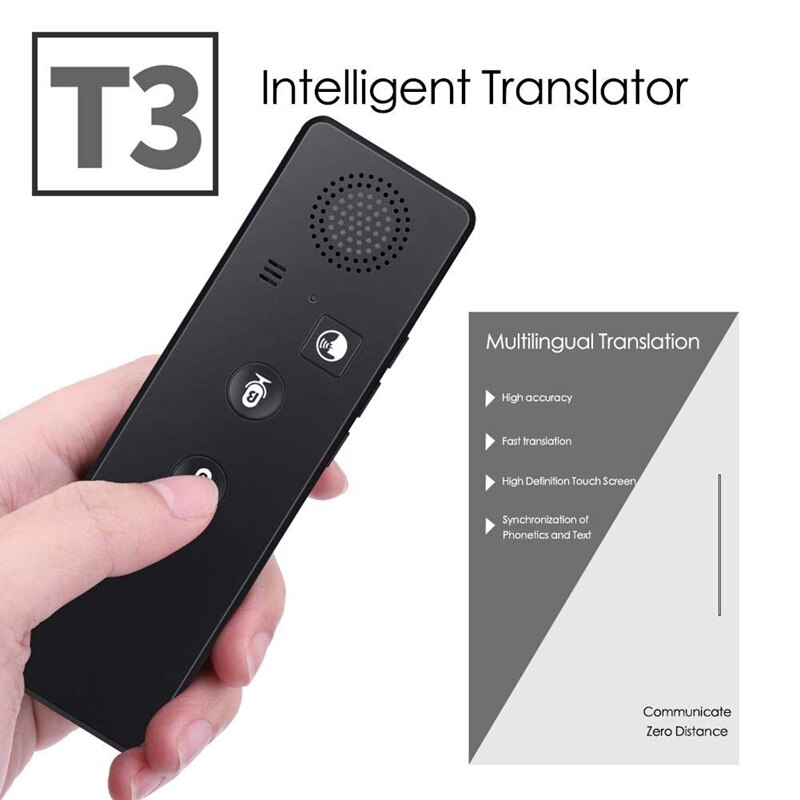 T3 Intelligent Translator 40 Language Voice Bluetooth Translation Device Intelligent Voice Translator