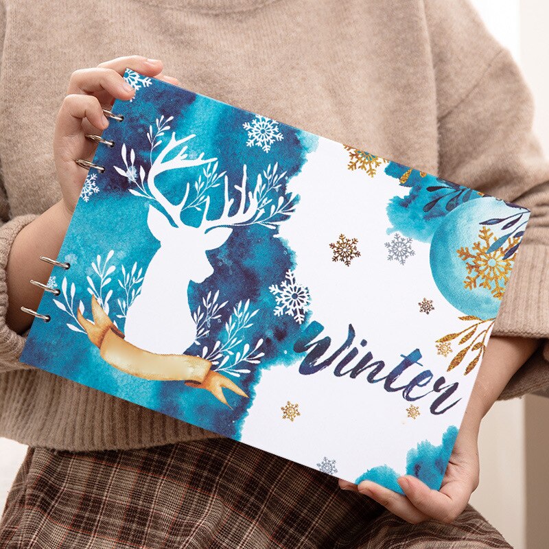 Horizontal Loose-Leaf Hand A4 Art Painting 50 Pages Sketch Paper Color Lead Environmental Replaceable