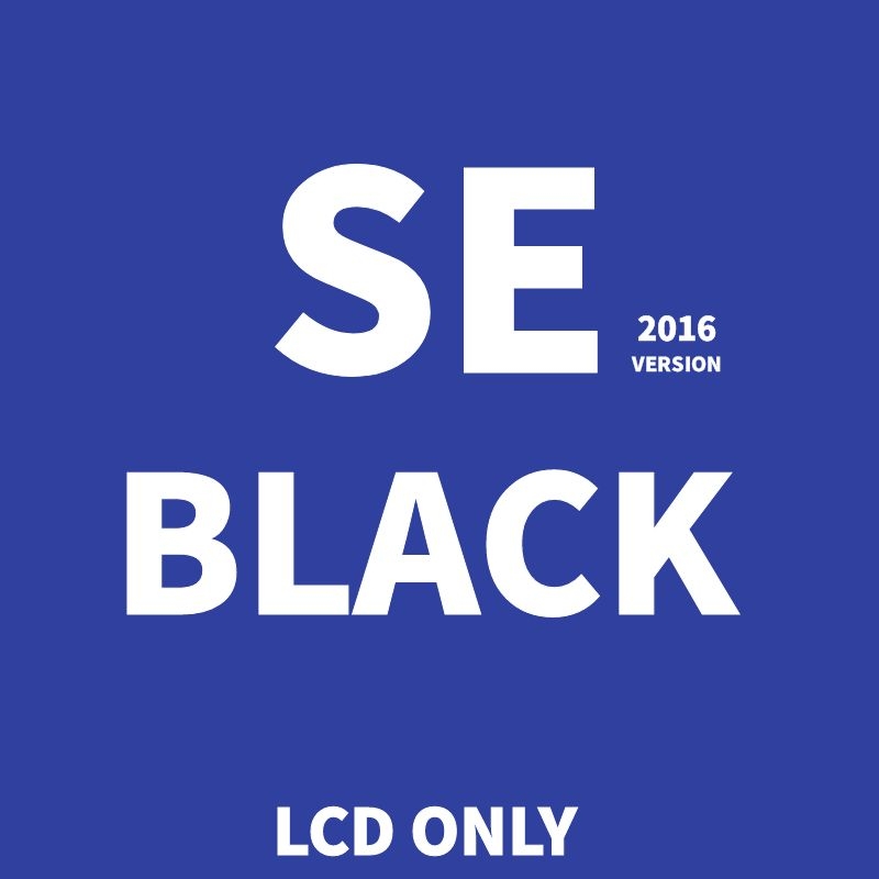 Pantalla LCD para iPhone 5, 5S, 5C, SE , montaje de digitalizador táctil, cristal frontal, color blanco y negro, AAA: Azul