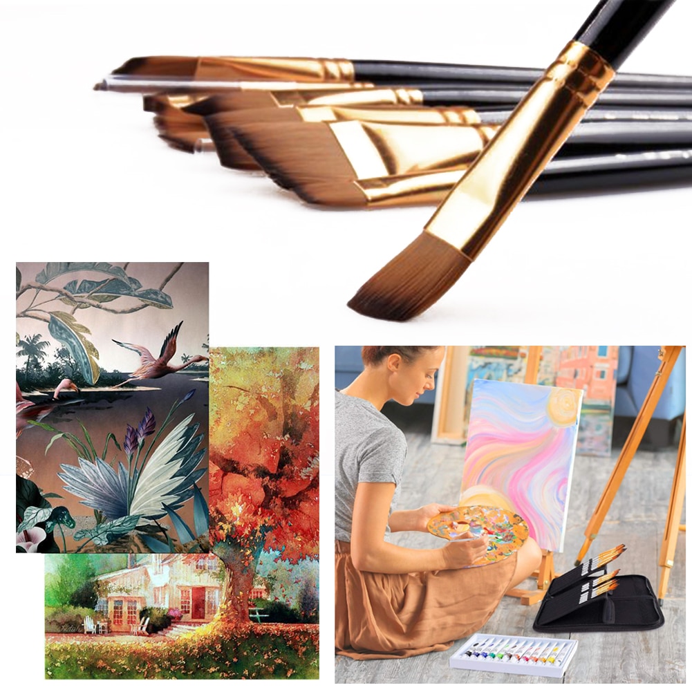 Vattenfärg kit akvarell färg med målarpensel set bärväska konst tillbehör för barn vuxna nybörjare