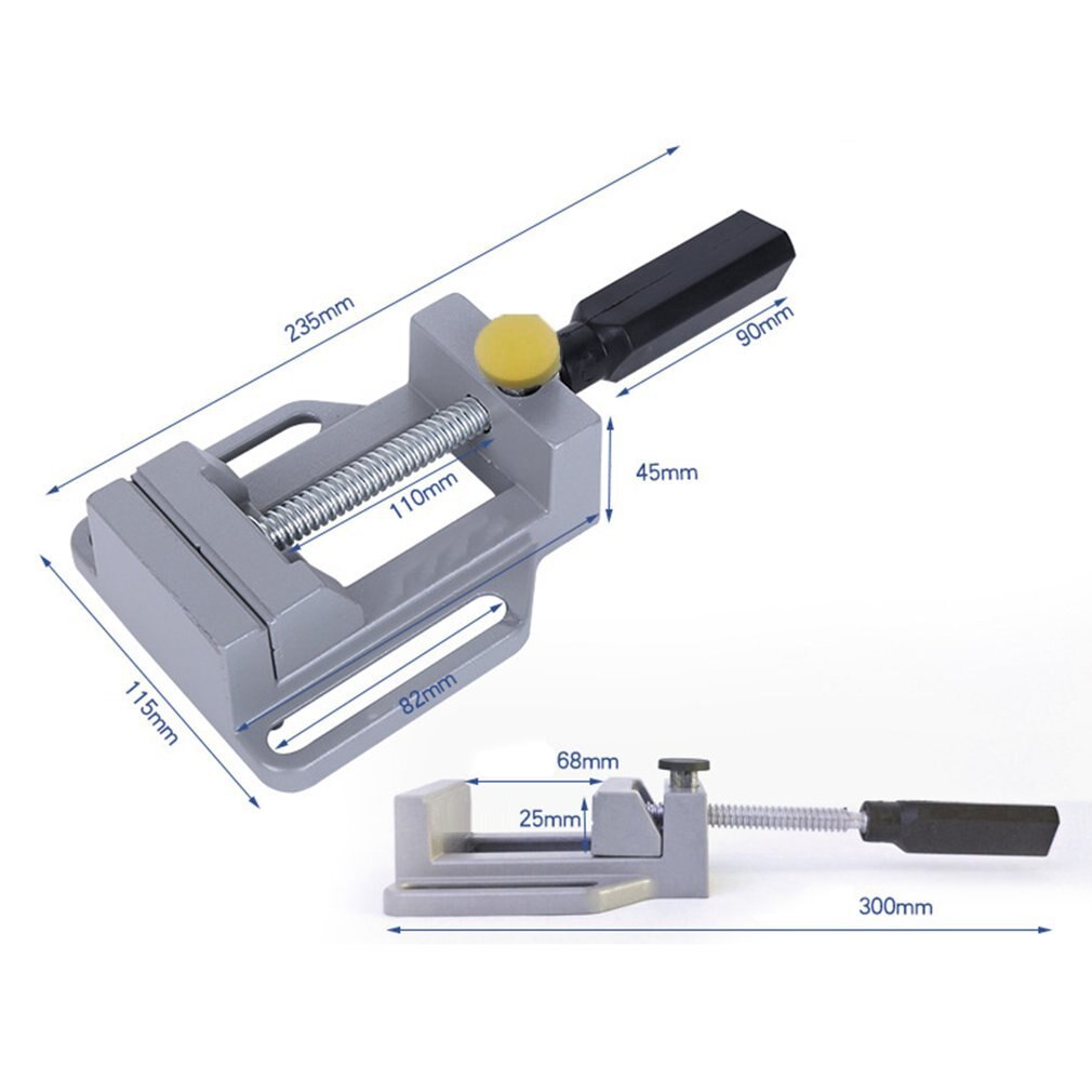 Mini Multifunctional Working Table Drill Milling Machine Parallel-jaw Vice Drill Bench Clamp Vice Worktable For Woodworking