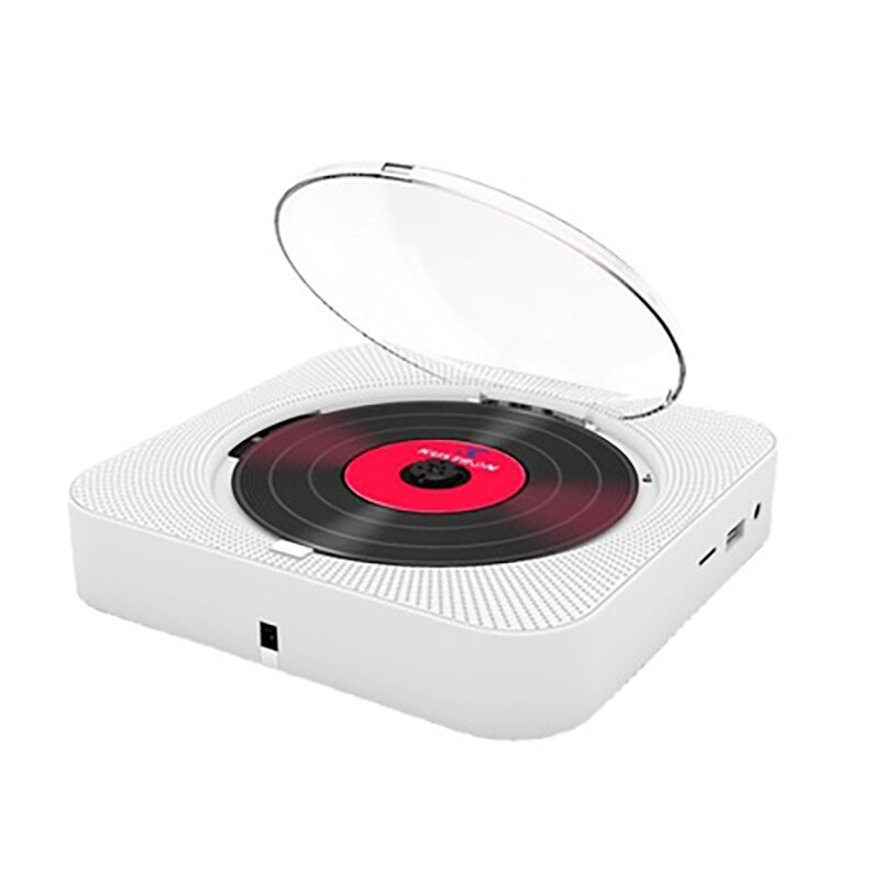 Portable CD Player Bluetooth Speaker Stereo CD Players LED Screen Wall Mountable CD Music Player With IR Remote Control FM Radio