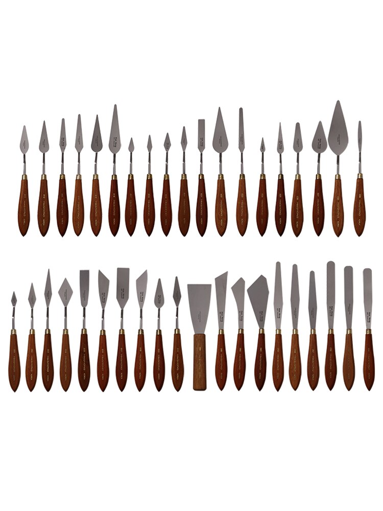 Original Korean Hwahong Oil Painting Knife Set Gouache Blade Stainless Steel Oil Painting Scraper