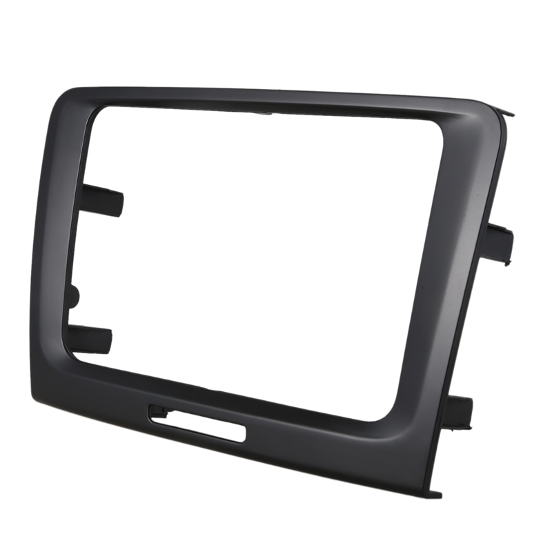 Negro 220X130x210mm 2 Din Car DVD Radio de Panel de salpicadero Fascia marco para Skoda Superb