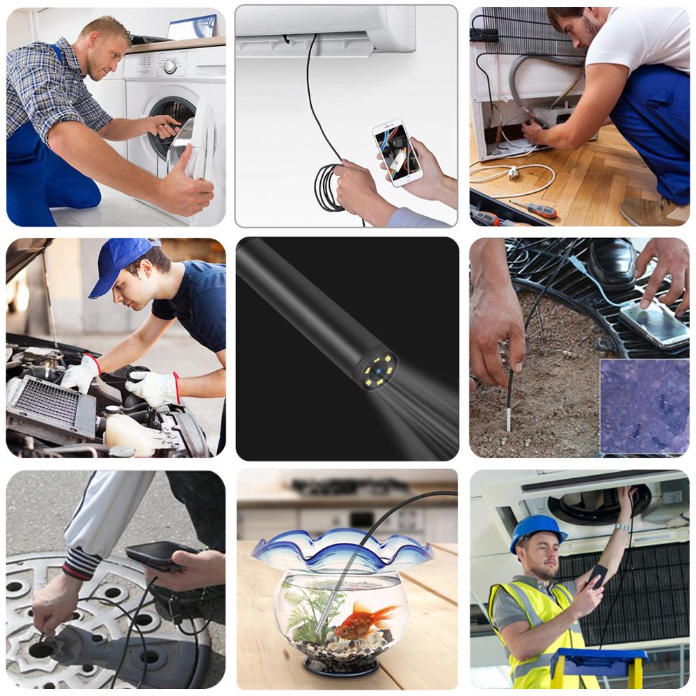 5.5mm HD WIFI endoscope, mini camera, USB, endoscope camera, inspection camera for Android/Iphone and PC