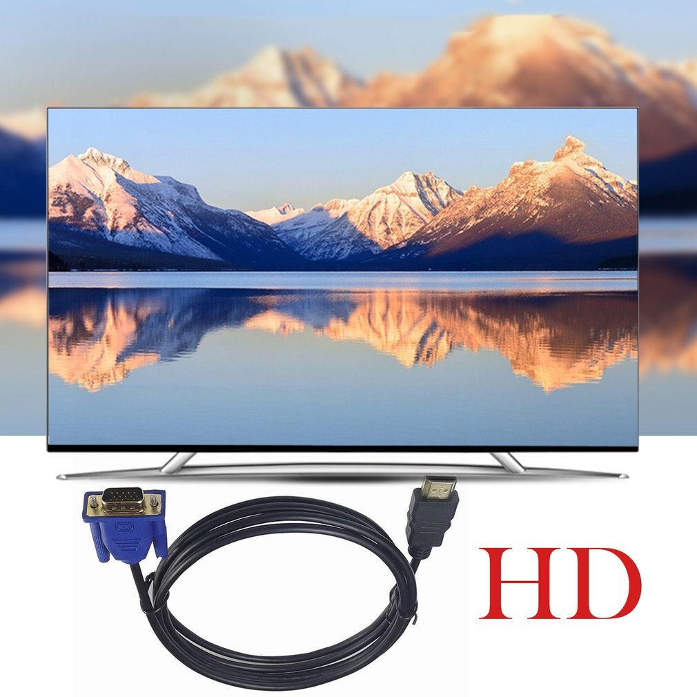 1 M HDMI Kabel HDMI Zu VGA 1080P HD Mit Audio- Adapter Kabel HDMI ZU VGA Kabel