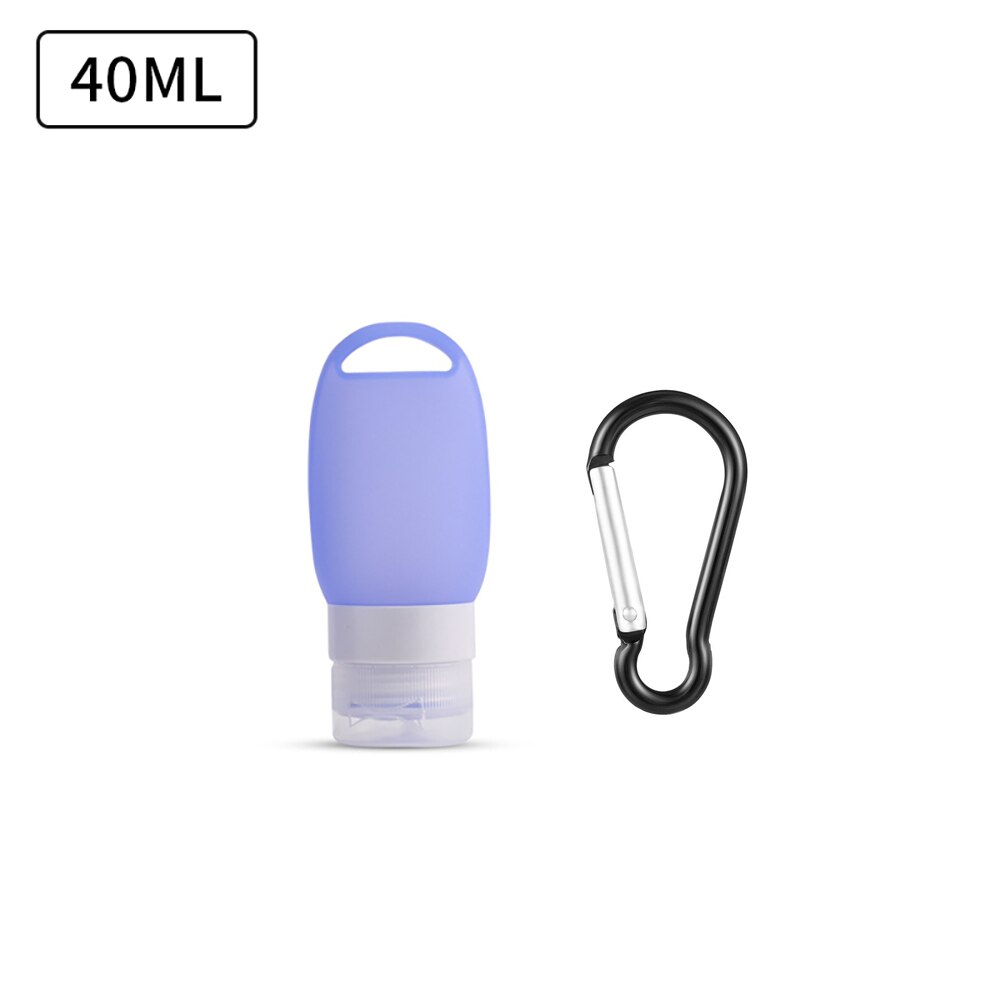 Travel Bottle Leakproof Silicone Refillable Squeezable Travel Tube with Keychain Hook for Cosmetic Toiletry Shampoo 40/60ml: 4