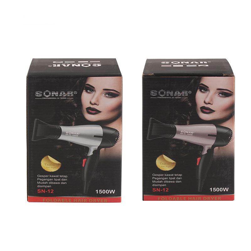 SONAR – sèche-cheveux pliable de , petit appareil, buse pour salon de coiffure
