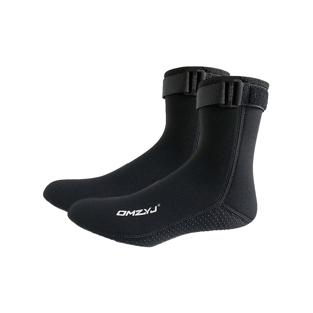 1 par neopren vattenstrumpor halkfria slitstarka dykstrumpor sandtäta våtdräktsstrumpor snorkeltillbehör: Brun