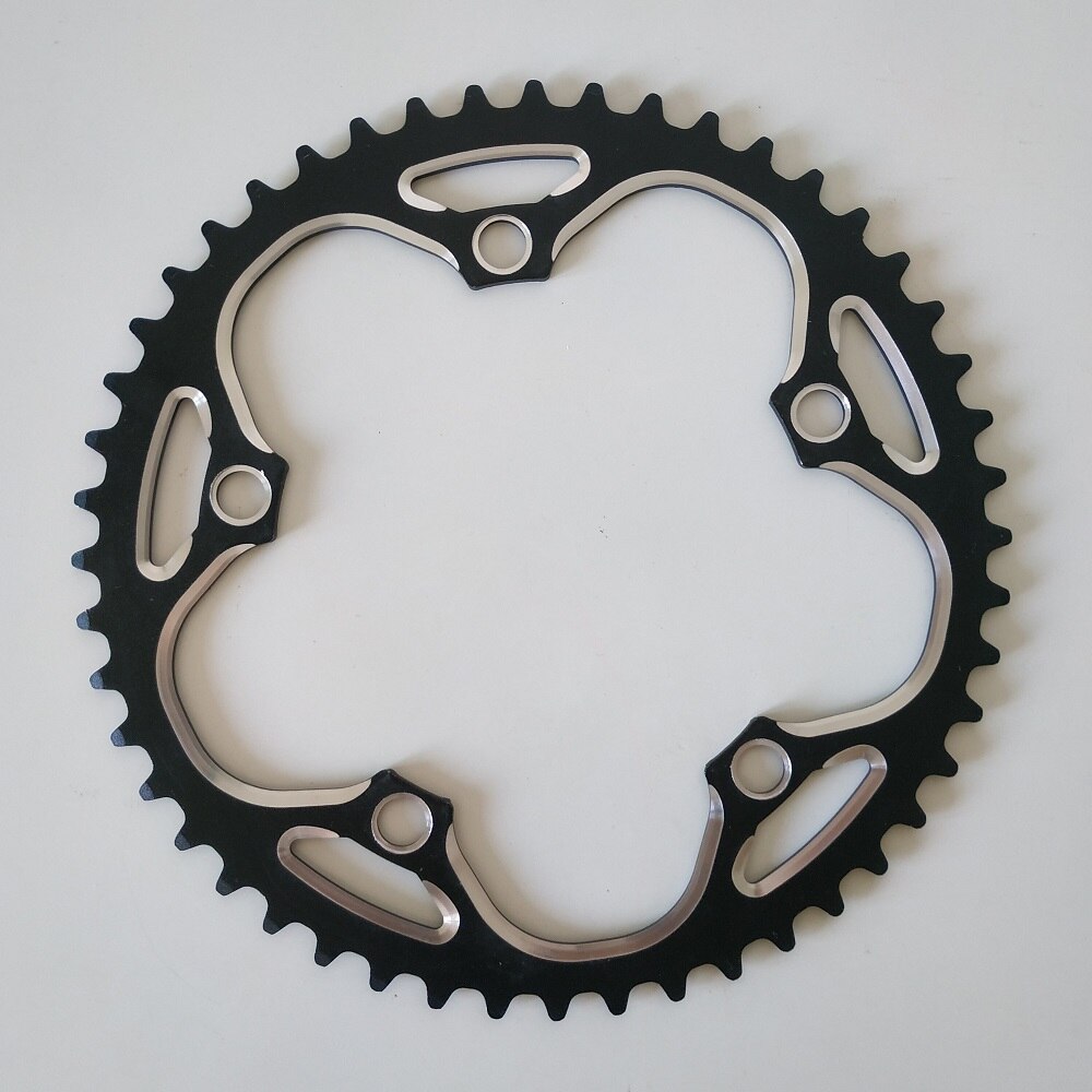 TRUYOU route vélo plateau 130 BCD roue à chaîne 38T 39T 40T 42T 44T 46T 48T 50T 52T 53T 56T vélo pliant CNC 3/32": 48T