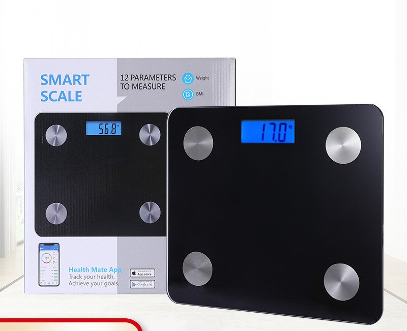 Wireless Smart Body Fat Scale With Bluetooth Digital Weight Scales Body Composition Analyzer Bathroom Weight Balance