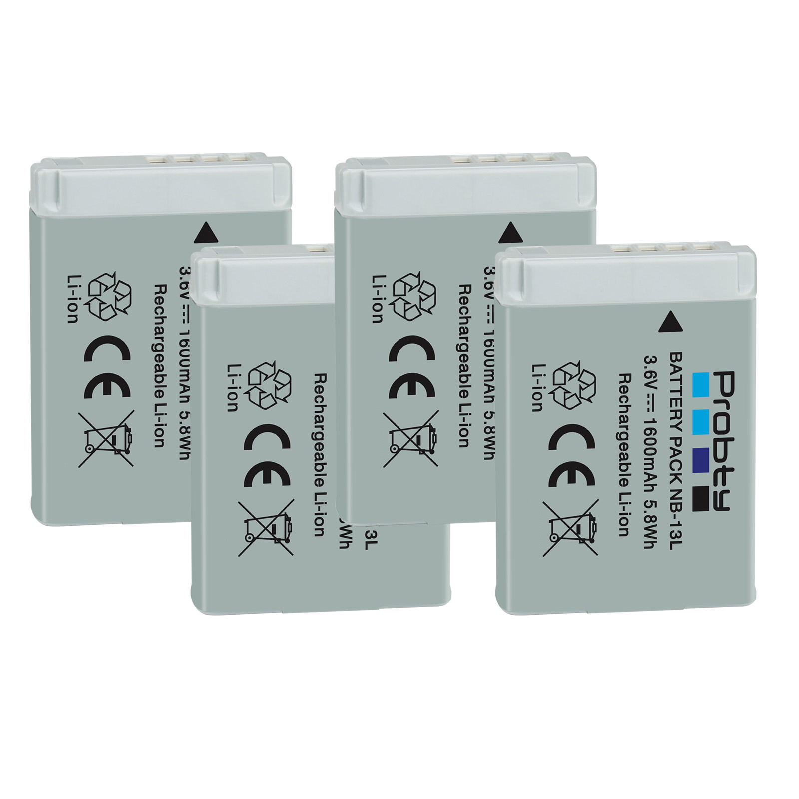 Batería NB-13L NB13L NB 13L de 1600mAh + cargador USB LED para baterías Canon G7 X Mark II G7X G5 X G5X G9 X G9X SX620 SX720 HS: Azul