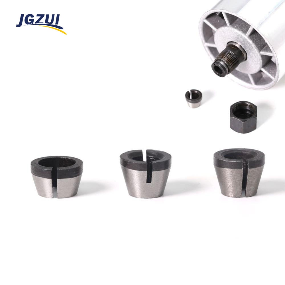 1pc 6mm 6.35mm 8mm Collets Trimr Chuck Accessory Conversion Sleeve Collet Engraving Trimming Machine Milling Cutter Tools
