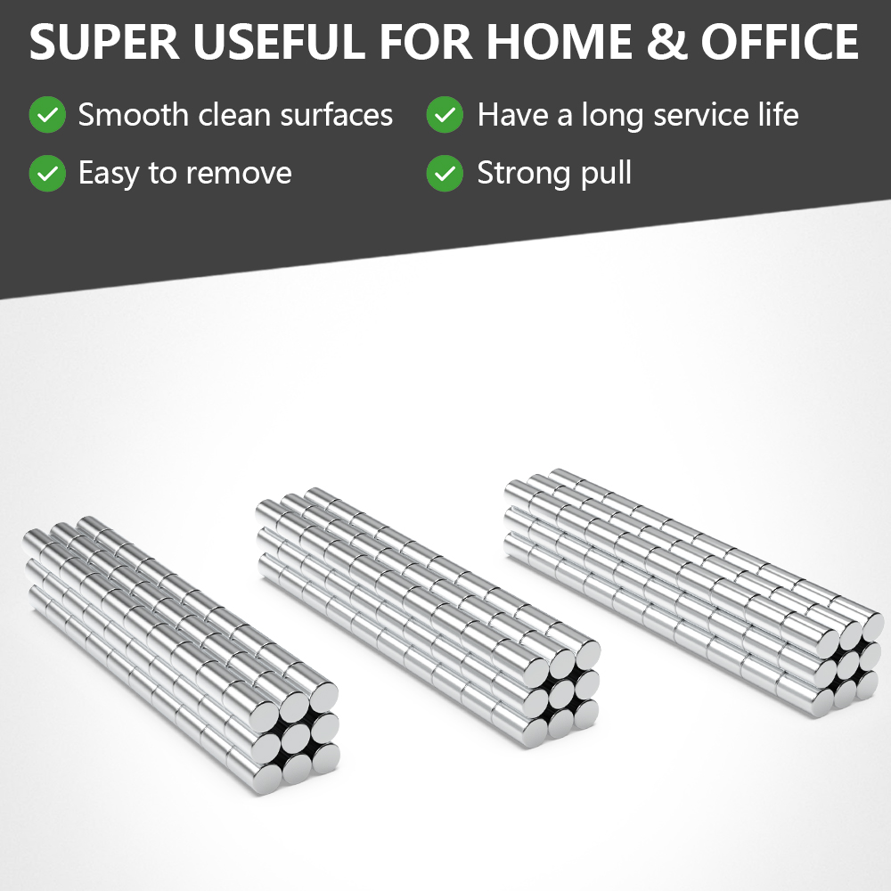 6x10mm Super Strong Round Magnet Powerful Refrigerator Magnets for Fridge, DIY, Building, Scientific, Craft, and Office Magnets