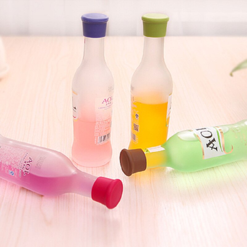 3pcs Silicone Bottle Caps Multicolor Reusable Wine Beer Bottle Caps Drink Saver Sealer Bottle Cover Plug Bar Tools