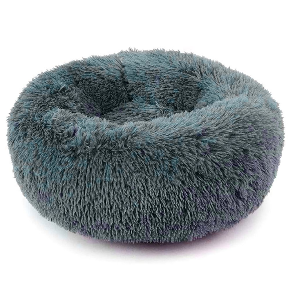 Pet Nest Bed Cats And Dogs Round Plush Material Winter Practical Pet Mats Suitable For Small And Medium Pets: Gray / 70x70cm