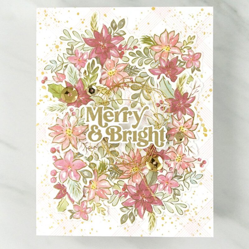 PERFECT SENTIMENTS: Clear Stamp Metal Cutting Dies Plastic and Foil Set For Crafts Making Card Scrapbooking