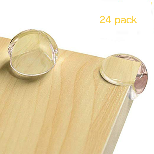 12 piezas de protección de la esquina de la Mesa de la cubierta protectora del silicón de la seguridad del bebé del niño: 24 packs