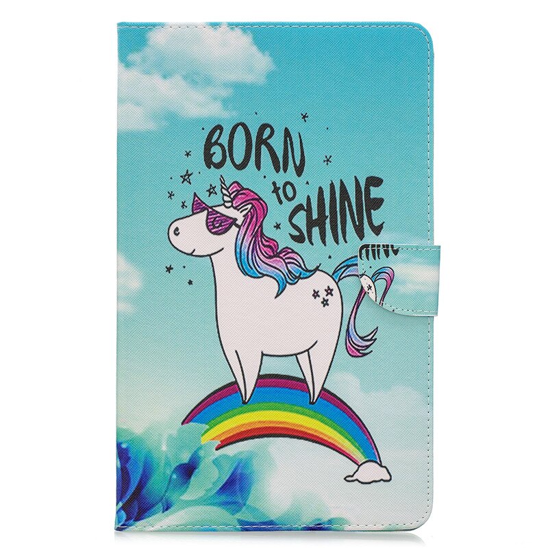 Per Il caso di Samsung Galaxy Tab 8.0 2019 SM-T290 T295 Simpatico Gatto Unicorno Cucciolo Farfalla Tablet Cover Per Galaxy Tab UN 8.0 2019 Caso: Unicorn