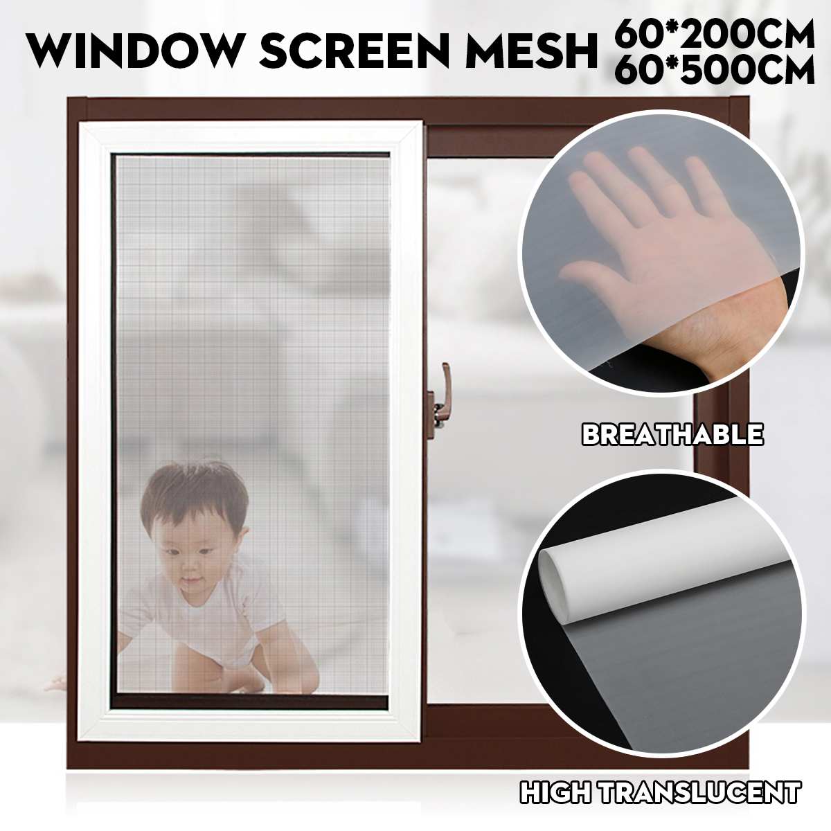 2/5m Super Dichte Home Window Screen Mesh PM2.5 Stofdicht Insect Fly Gordijn Anti Mosquito Deur Schermen Netto gordijn voor Kinderkamer
