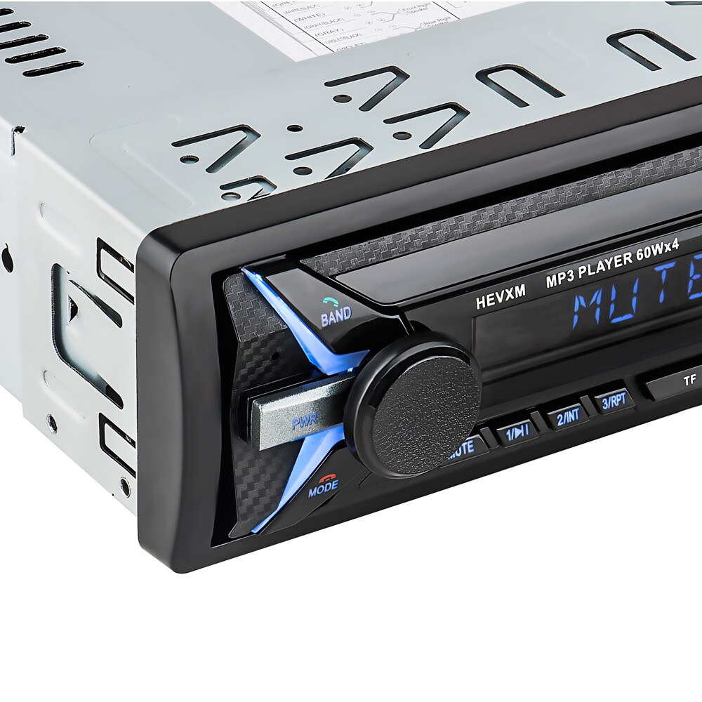 For 12V Bluetooth Auto Car Radio 1DIN Stereo Audio MP3 Player FM Receiver Support Aux Input SD USB MMC