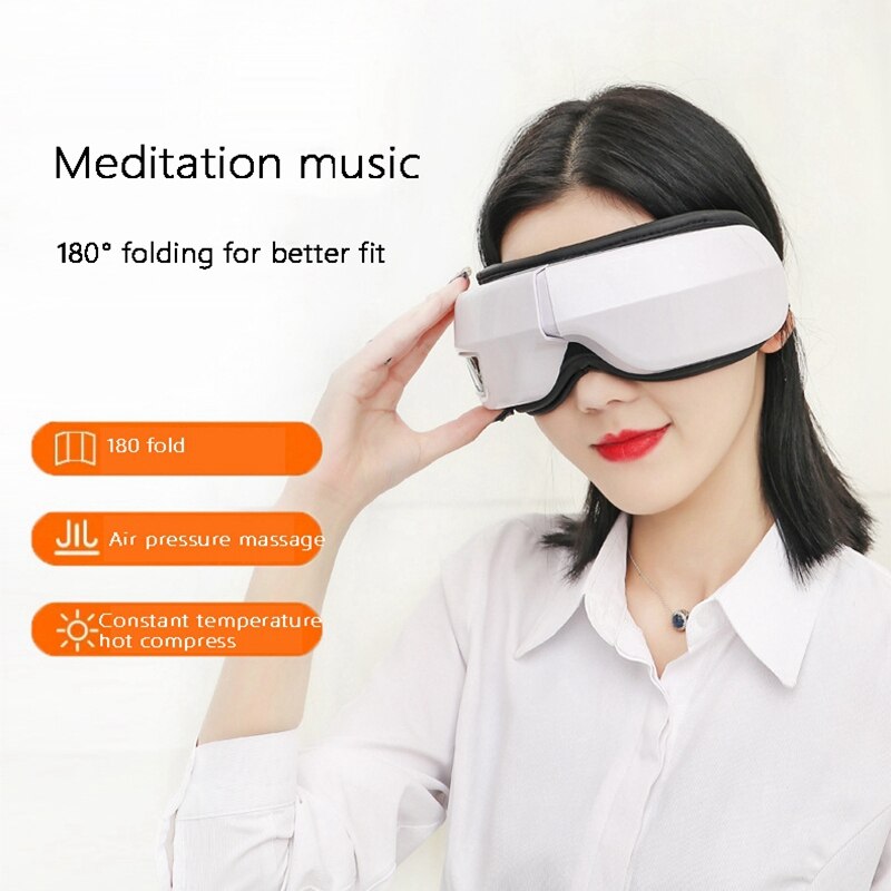 Eye Massager Foldable Eye Protector Bluetooth Electric Eyes Mask Massage Vibration Heating Air Pressure Eyes Care Tool