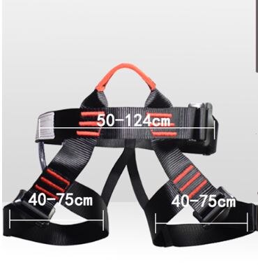Harnais d'escalade demi-corps pour adulte, rappel extérieur, siège de sécurité, ceinture de poitrine, camping, randonnée